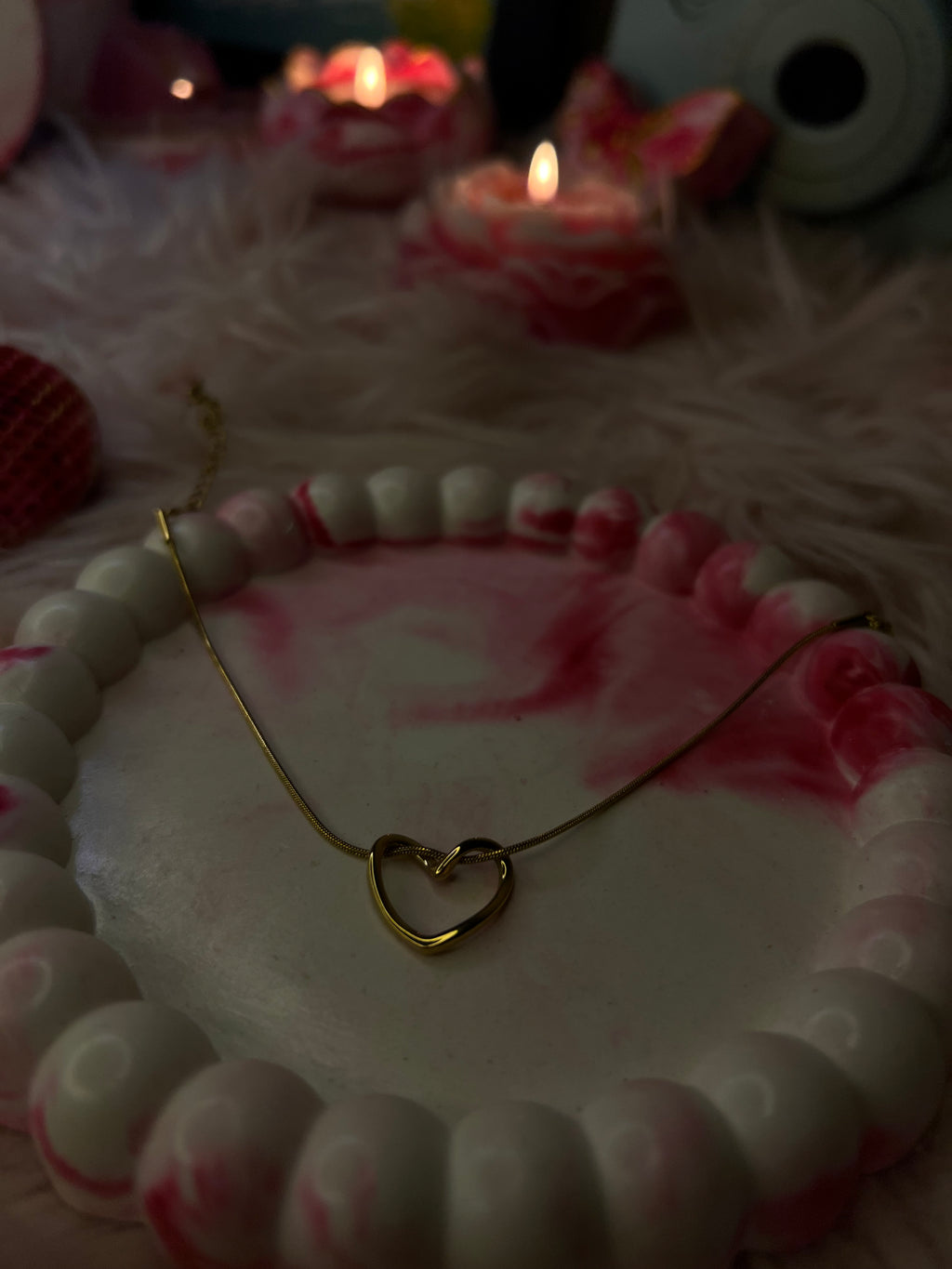 Golden Heart Chain Bracelet