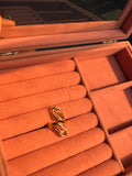 Golden Double Drop Ring