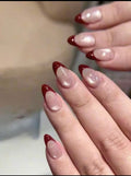 Cherry Glaze French Tips
