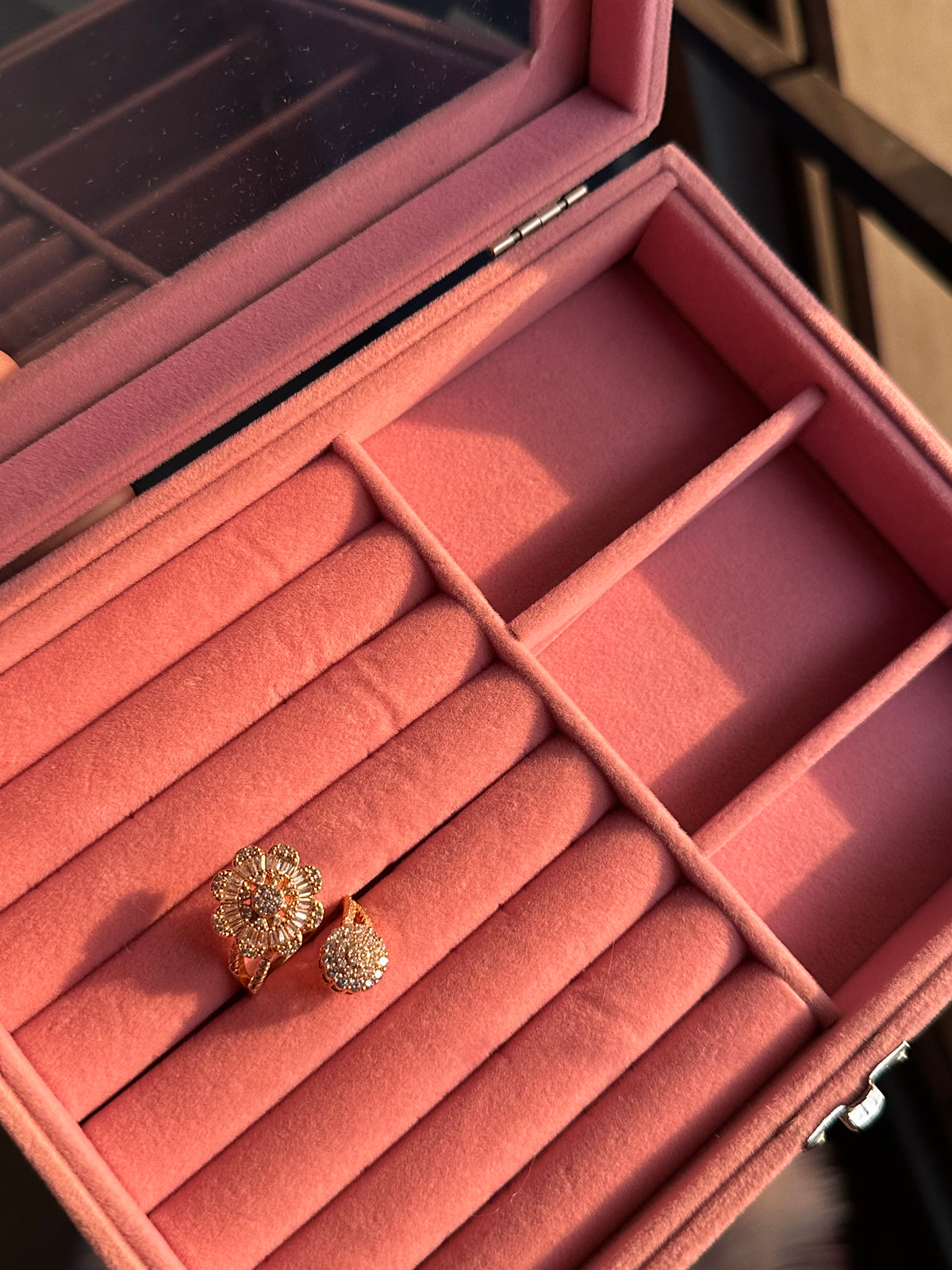 Floral Teardrop Ring