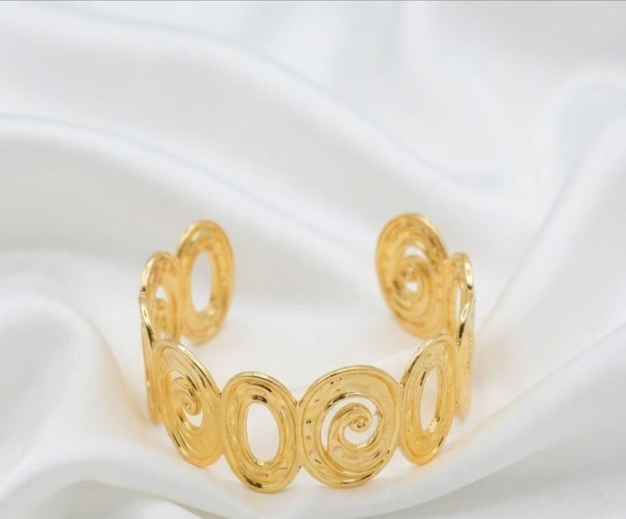 Golden Orbit Cuff