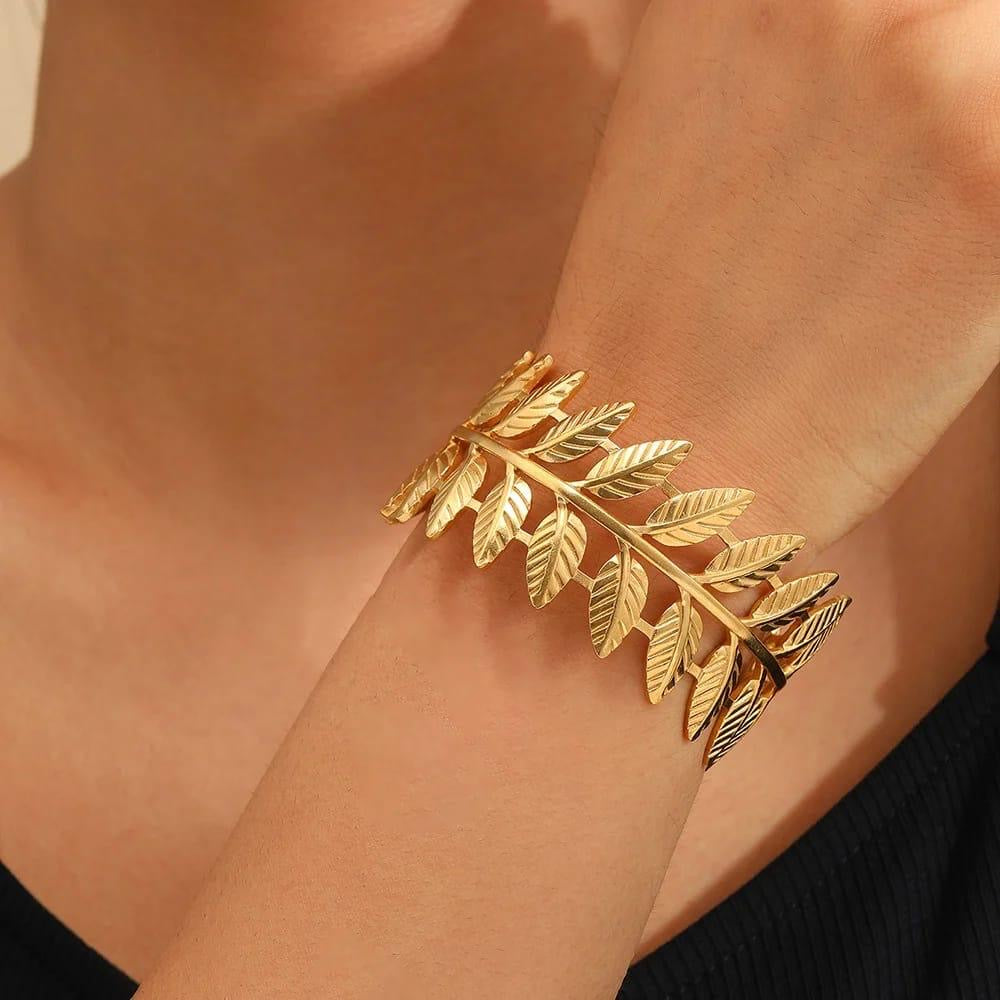 Golden Fern Cuff