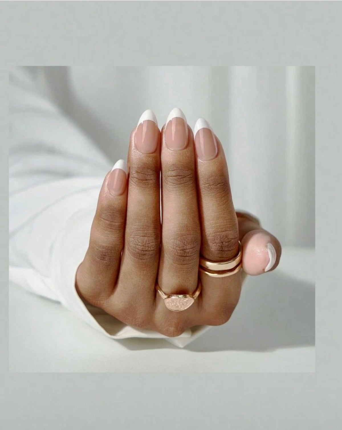 Dusty Pink French Tips