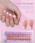 Blush Pink Classic French Tip Press-On Nails