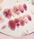 Blush Bloom 3D Press-On Nails