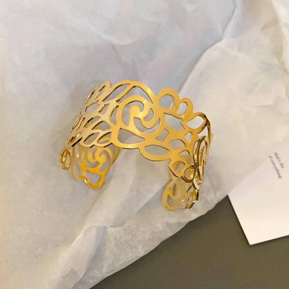 Golden Filigree Cuff