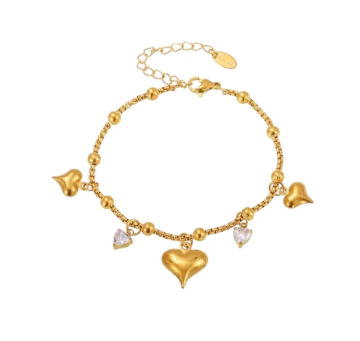 Heart Charm Bracelet