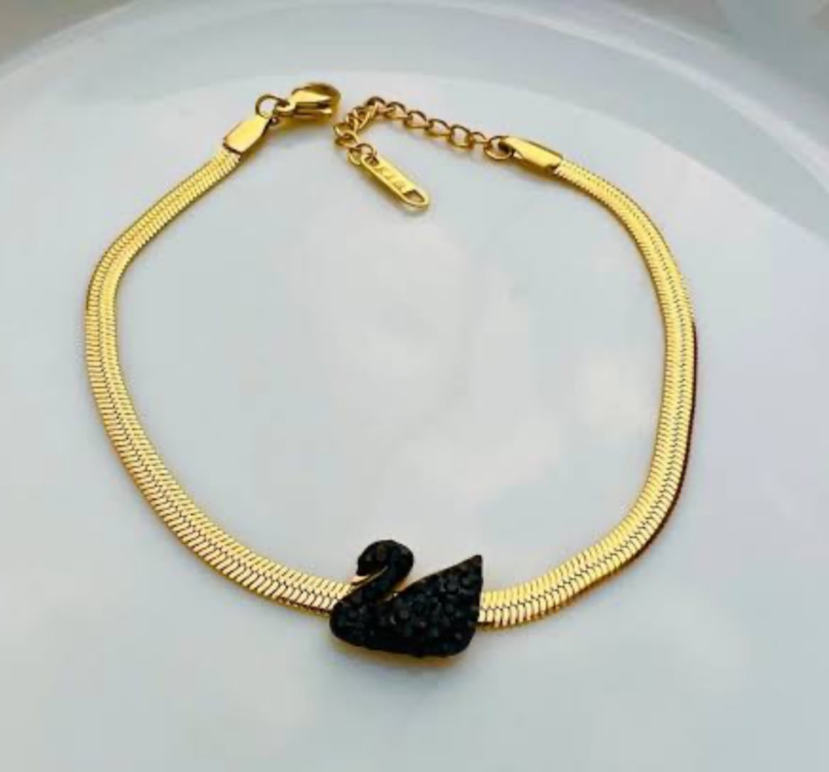 Swan Gold Necklace