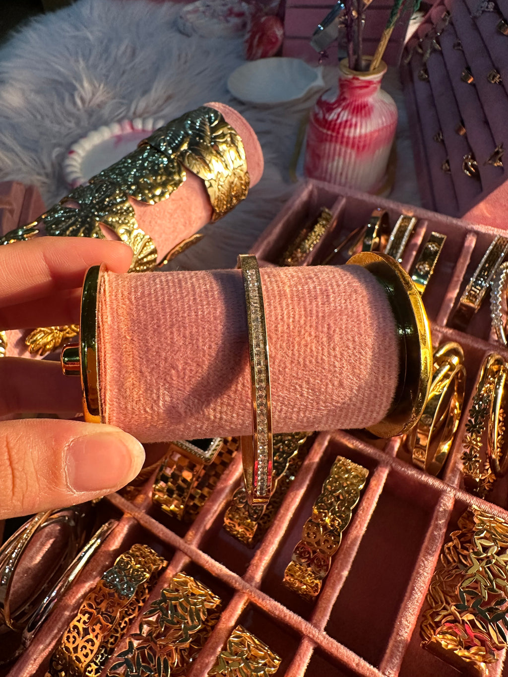 Crystal Line Bangle