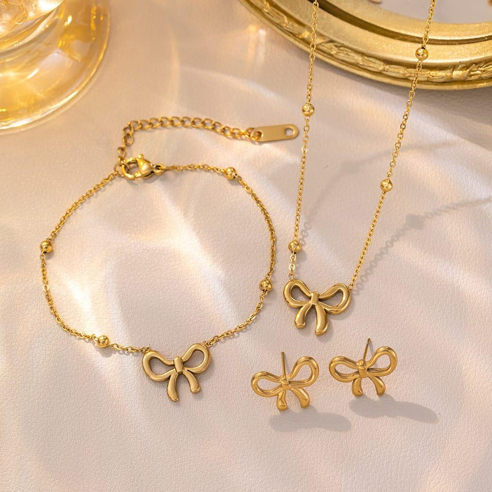 Golden Bow Elegance Set