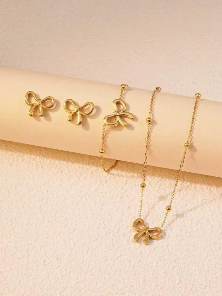 Golden Bow Elegance Set