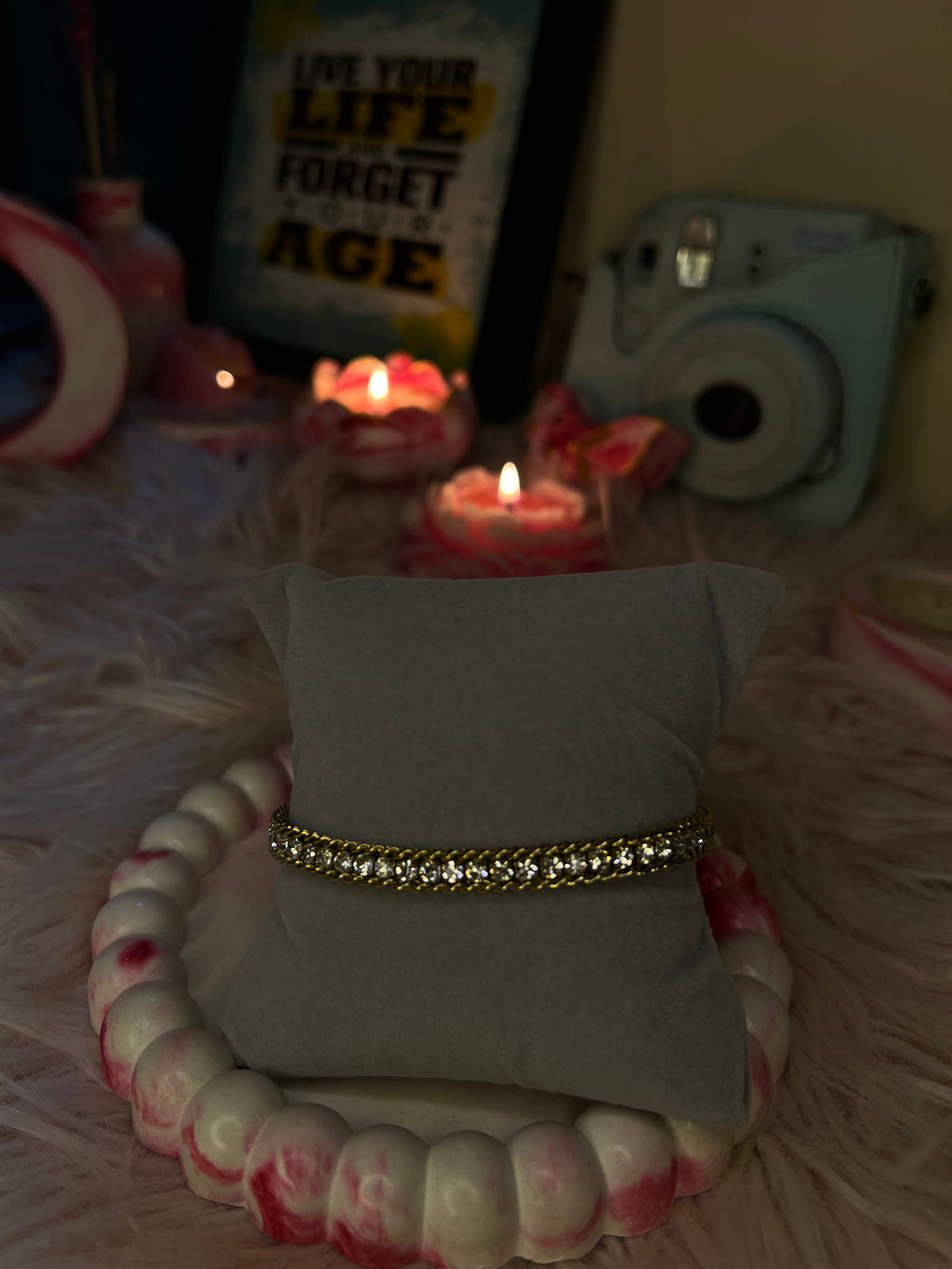 Golden Heart Chain Bracelet
