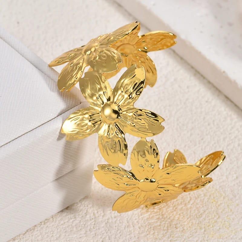 Golden Bloom cuff