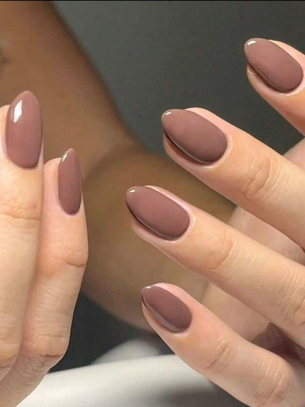 Mocha Nude Gloss Nails