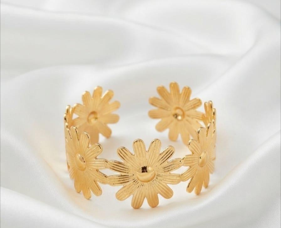 Golden Blossom Cuff