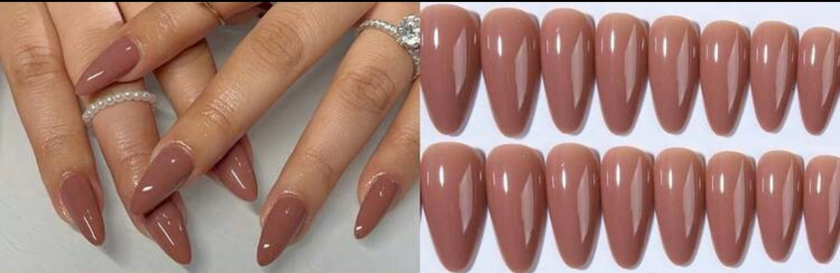 Dusty Rose Gloss Press-On Nails