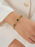 Emerald Luxe Mesh Bracelet